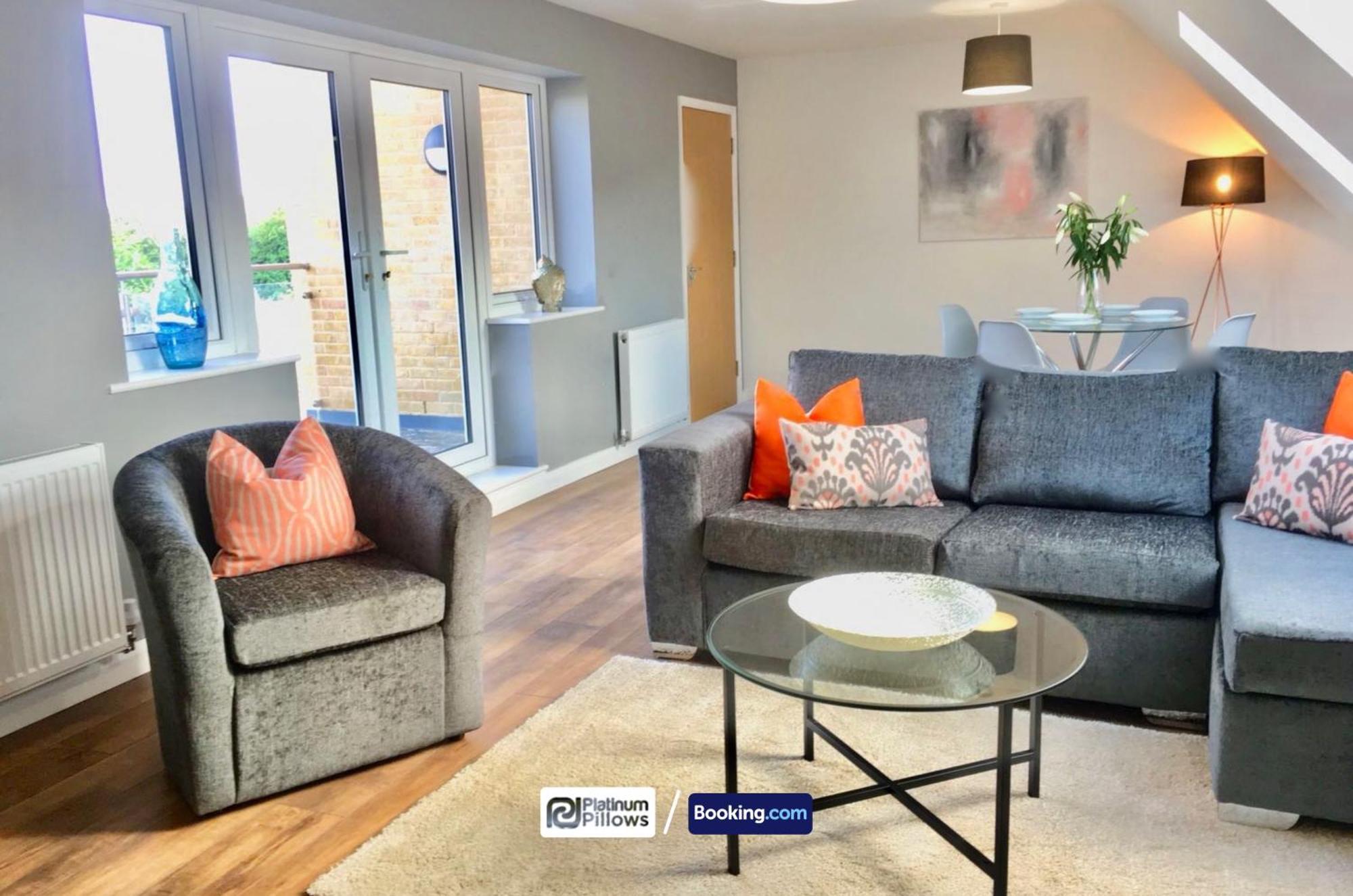 Modern Oxford 1Br Apt, Contractor & Family Accommodation, Near Oxford Hospitals And Science Park Экстерьер фото